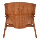 Πολυθρόνα Brazin pakoworld φυσικό teak ξύλο 67x76x78.5εκ