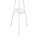 Καλόγερος Denner pakoworld μέταλλο σε λευκή απόχρωση 48.5x48.5x180εκ