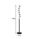 Καλόγερος Sinem pakoworld μέταλλο σε μαύρη-φυσική απόχρωση Φ30x175εκ