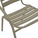 Πολυθρόνα Tade pakoworld μέταλλο σαμπανιζέ 54x58x73εκ