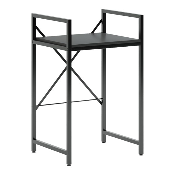 Ραφιέρα στήριξης πλυντηρίου - στεγνωτηρίου Delavar pakoworld μέταλλο μαύρο 72x60x116εκ