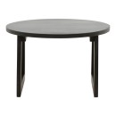 Τραπέζι Tamarind pakoworld ξύλο mango-φυσικό rattan σε μαύρη απόχρωση Φ65x40εκ