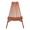 Πολυθρόνα Phoenox pakoworld πτυσσόμενη φυσικό teak ξύλο 65x90x87εκ