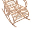 Κουνιστή πολυθρόνα Cormeny pakoworld rattan σε φυσική απόχρωση 68x109x103εκ