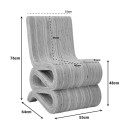 Πολυθρόνα Favorsy pakoworld rattan σε φυσική απόχρωση 52x65x90εκ