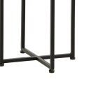 Βοηθητικό τραπέζι Miles ΙΙ pakoworld μασίφ ξύλο ακακίας σε φυσική απόχρωση με μαύρα μεταλλικά πόδια 29x29x54εκ