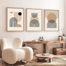 Πίνακας σε καμβά Jefton pakoworld τρίπτυχος με ψηφιακή εκτύπωση 50x2x70εκ