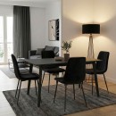 Τραπέζι Benson pakoworld MDF σε rustic grey απόχρωση 150x90x75εκ