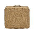 Σκαμπό Tresa Inart φυσικό 100% γιούτα 50x50x35εκ