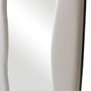 Καθρέπτης δαπέδου Lezour pakoworld βελούδο σε λευκή απόχρωση 50x5x170εκ