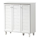 Παπουτσοθήκη-ντουλάπι Santo pakoworld 16 ζεύγων σε λευκή απόχρωση 89.5x34.5x91.5εκ