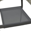 Τραπεζαρία Kliton- Elation σετ 3τεμ pakoworld αλουμίνιο σε ανθρακί απόχρωση 80x80x74εκ