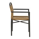 Τραπεζαρία Kliton-Clutch σετ 3τεμ pakoworld αλουμίνιο σε ανθρακί απόχρωση 80x80x74εκ