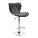 Σκαμπό μπαρ Coozy pakoworld pu σε μαύρο χρώμα σκελετός χρωμίου | Συσκευασία 2 τμχ