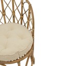 Πολυθρόνα Rostan Inart φυσικό rattan με μαξιλάρι 51x50x80εκ