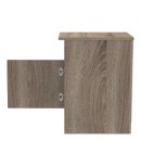 Κομοδίνο Galdi pakoworld σε sonoma truffle απόχρωση 40x45x60εκ