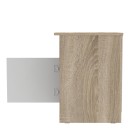 Κομοδίνο Galdi pakoworld σε sonoma-λευκή απόχρωση 40x45x60εκ