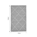 Χαλί Strike Inart μπεζ-εκρού γιούτα 120x180x1εκ