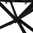 Τραπέζι επεκτεινόμενο Palan pakoworld sintered stone σε όψη μαρμάρου - μαύρο μέταλλο 160-200x80x77εκ