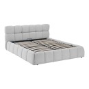 Κρεβάτι Jeby pakoworld ύφασμα σε γκρι απόχρωση με αποθηκευτικό χώρο 160x200εκ