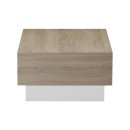 Τραπέζι σαλονιού Dekost pakoworld σε sonoma-λευκή απόχρωση 105x50x32εκ