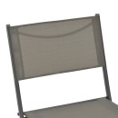 Καρέκλα Jeve pakoworld πτυσσόμενη μέταλλο-textilene σε ανθρακί απόχρωση 46x51x81εκ | Συσκευασία 4 τμχ