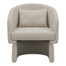 Πολυθρόνα Playmob pakoworld ύφασμα σε μπεζ απόχρωση 69x65x79εκ