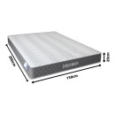 Στρώμα Dreamer pakoworld pocket spring compressed διπλής όψης 20cm 150x200εκ