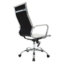 Καρέκλα γραφείου διευθυντή Valter pakoworld λευκό pu 55.5x58x108εκ