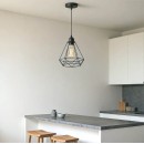 Φωτιστικό οροφής Jabrey pakoworld μαύρο μέταλλο Φ20.5x25εκ