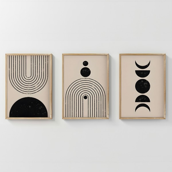 Πίνακας Aregon pakoworld τρίπτυχος με ψηφιακή εκτύπωση και πλαίσιο 33x1.5x48εκ