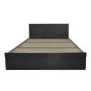 Κρεβάτι Olympus pakoworld με συρτάρι σε wenge απόχρωση 160x200εκ