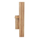 Γραφείο με βιβλιοθήκη Janson pakoworld oak 113.2x40x141.8εκ