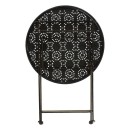 Τραπεζαρία Drill pakoworld σετ 3τεμ μέταλλο χρώμα χαλκού antique