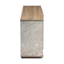 Μπουφές Zafore pakoworld sonoma - γκρι μπεζ όψη μαρμάρου 180x45x80εκ