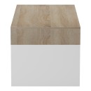 Τραπέζι σαλονιού Consa pakoworld sonoma - λευκό 120x60x52.8εκ