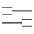 Ραφιέρα τοίχου Galler pakoworld ανθρακί 79x19.5x18εκ