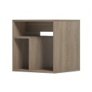 Κομοδίνο Doublo pakoworld sonoma 40x35x40εκ