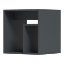 Βοηθητικό τραπέζι Doublo pakoworld ανθρακί 40x35x40εκ