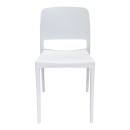 Καρέκλα Fenxy pakoworld pp σε λευκή απόχρωση 38x42x77εκ