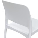 Καρέκλα Fenxy pakoworld pp σε λευκή απόχρωση 38x42x77εκ