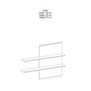 Σύνθετο σαλονιού Salome pakoworld LED wenge 200x41x190εκ