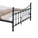 Κρεβάτι Beowulf pakoworld μαύρο μεταλλικό 150x200εκ