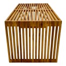 Τραπέζι σαλονιού Marlin pakoworld teak ξύλο σε φυσική απόχρωση 100x50x45εκ