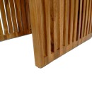 Βοηθητικό τραπέζι Saimon pakoworld teak ξύλο σε φυσική απόχρωση 40x40x40εκ