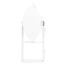 Τραπέζι πτυσσόμενο Talen pakoworld σε λευκή απόχρωση Φ80x74εκ