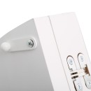 Τραπέζι πτυσσόμενο Talen pakoworld σε λευκή απόχρωση Φ80x74εκ