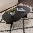 Τραπέζι σαλονιού Tabletod pakoworld σε μαύρη απόχρωση 119x60x40εκ