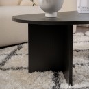 Τραπέζι σαλονιού Tabletod pakoworld σε μαύρη απόχρωση 119x60x40εκ