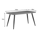 Τραπεζαρία Naoki-Tanish σετ 5 τεμ pakoworld γυάλινο- pe rattan σε φυσική απόχρωση με μαυρα πόδια 140x80x78εκ